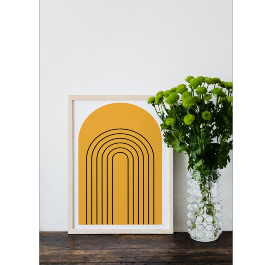 Abstracte geometrische Moderne Minimalistische Boh Poster