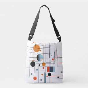 Abstracte Geometrische Moderne Minimalistische Lij Crossbody Tas