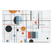 Abstracte geometrische moderne minimalistische lij kussensloop (Achterkant)