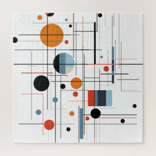 Abstracte Geometrische Moderne Minimalistische Lij Legpuzzel