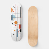 Abstracte Geometrische Moderne Minimalistische Lij Persoonlijk Skateboard (Voorkant)