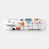 Abstracte Geometrische Moderne Minimalistische Lij Persoonlijk Skateboard (Horizontaal)