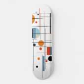 Abstracte Geometrische Moderne Minimalistische Lij Persoonlijk Skateboard (Voorkant)