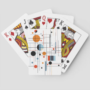 Abstracte Geometrische Moderne Minimalistische Lij Pokerkaarten