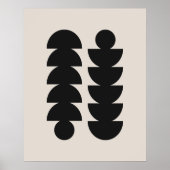 Abstracte geometrische moderne Scandinavische Poster (Voorkant)