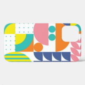 Abstracte geometrische, moderne vormen. Case-Mate iPhone case (Achterkant (horizontaal))