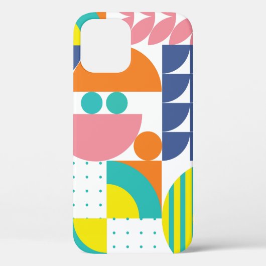 Abstracte geometrische, moderne vormen. Case-Mate iPhone case (Achterkant)