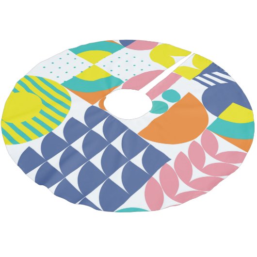 Abstracte geometrische, moderne vormen. kerstboom rok (Gekanteld)