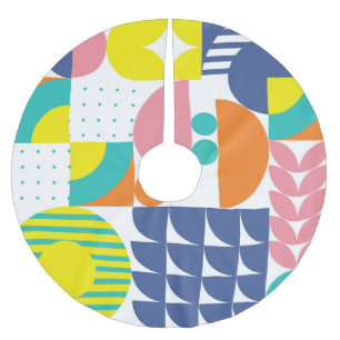 Abstracte geometrische, moderne  vormen. kerstboom rok