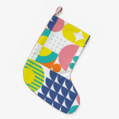 Abstracte geometrische, moderne  vormen. kleine kerstsok (Voorkant (Hangend))