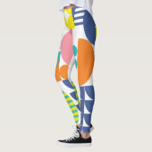 Abstracte geometrische, moderne  vormen. leggings (Links)