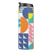 Abstracte geometrische, moderne vormen. thermosbeker (Geroteerd rechts)