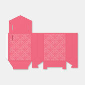 abstracte geometrische modieuze sixties roze bedankdoosjes (Uitgevouwen)