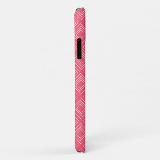 abstracte geometrische modieuze sixties roze Case-Mate iPhone case (Achterkant/rechts)
