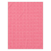 abstracte geometrische modieuze sixties roze tafelkleed (Voorkant)