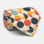 Abstracte geometrische multi-kleur aangepaste das (Opgerold)