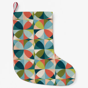 Abstracte geometrische naadloze patronen in het mi kleine kerstsok