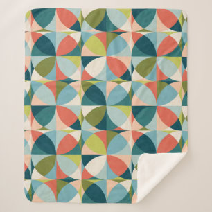 Abstracte geometrische naadloze patronen in het mi sherpa deken