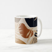 Abstracte geometrische, natuurlijke vormen in een koffiemok (Voorkant rechts)