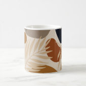 Abstracte geometrische, natuurlijke vormen in een koffiemok (Center)