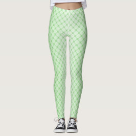 Abstracte geometrische netwerken van groene lijnen leggings