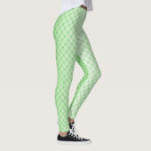 Abstracte geometrische netwerken van groene lijnen leggings (Rechts)