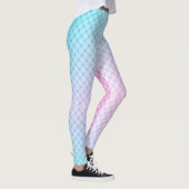 Abstracte geometrische netwerken van groene lijnen leggings (Rechts)