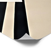 Abstracte Geometrische Neutrale 3D-Lagen Poster (Hoek)