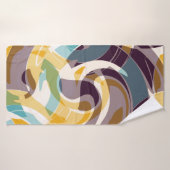 Abstracte geometrische objecten graffiti grunge ef badhanddoek (Badhanddoek)