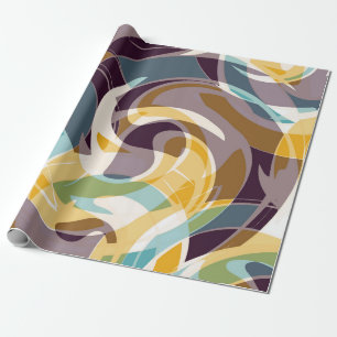 Abstracte geometrische objecten graffiti grunge ef cadeaupapier