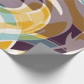 Abstracte geometrische objecten graffiti grunge ef cadeaupapier (Hoek)