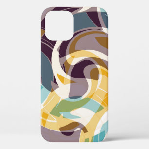 Abstracte geometrische objecten graffiti grunge ef Case-Mate iPhone case