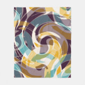 Abstracte geometrische objecten graffiti grunge ef fleece deken (Voorkant)