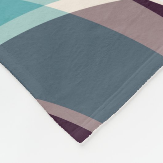 Abstracte geometrische objecten graffiti grunge ef fleece deken (Hoek)