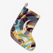 Abstracte geometrische objecten graffiti grunge ef kleine kerstsok (Voorkant (Hangend))