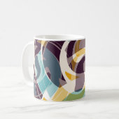 Abstracte geometrische objecten graffiti grunge ef koffiemok (Voorkant links)