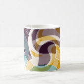 Abstracte geometrische objecten graffiti grunge ef koffiemok (Center)