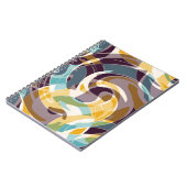 Abstracte geometrische objecten graffiti grunge ef notitieboek (Linkerzijde)