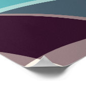 Abstracte geometrische objecten graffiti grunge ef poster (Hoek)