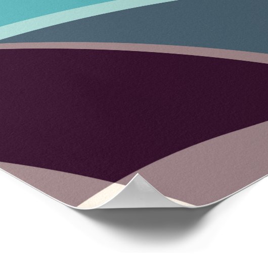 Abstracte geometrische objecten graffiti grunge ef poster (Hoek)