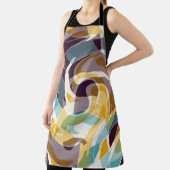 Abstracte geometrische objecten graffiti grunge ef schort (Insitu)