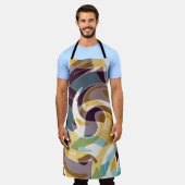 Abstracte geometrische objecten graffiti grunge ef schort (Gedragen)