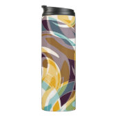 Abstracte geometrische objecten graffiti grunge ef thermosbeker (Geroteerd rechts)