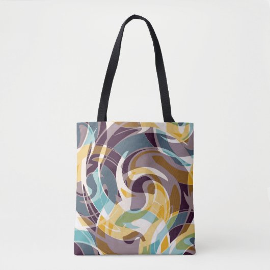 Abstracte geometrische objecten graffiti grunge ef tote bag (Voorkant)