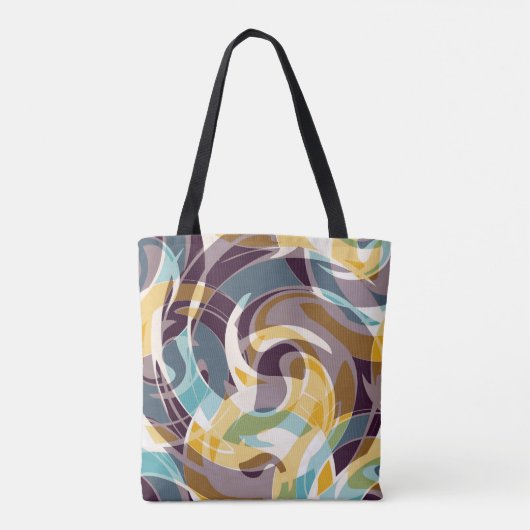 Abstracte geometrische objecten graffiti grunge ef tote bag (Achterkant)