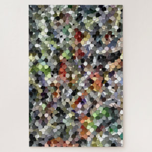 Abstracte geometrische octagon mosaic Multicolored Legpuzzel