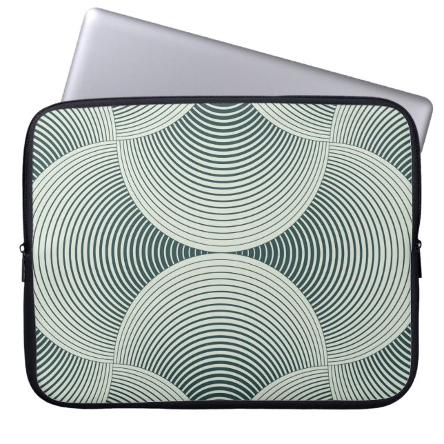 Abstracte  geometrische ondergrond van het blikvel laptop sleeve (Voorkant)