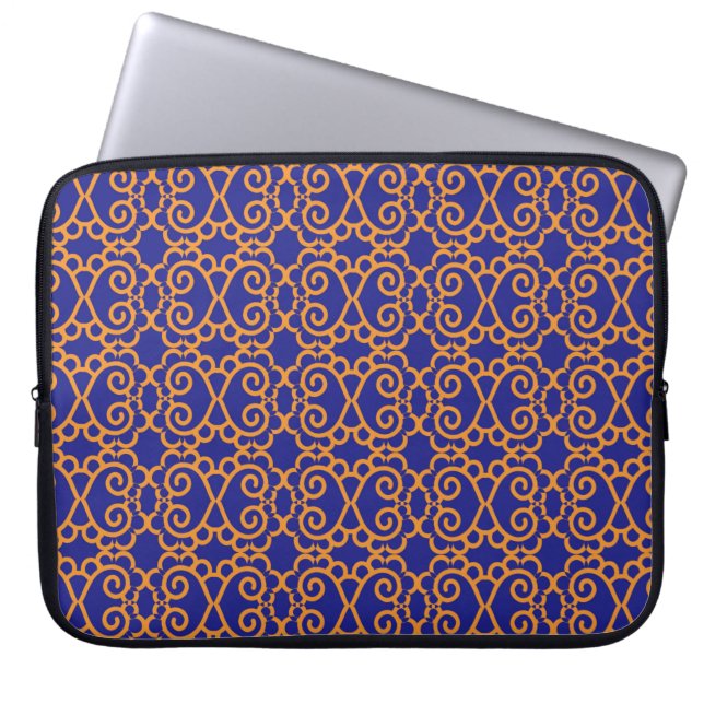 Abstracte  geometrische ondergrond van het patroon laptop sleeve (Voorkant)