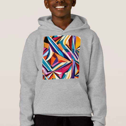 Abstracte geometrische oppervlakte kunst 1223-KId' (Voorkant)