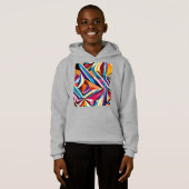 Abstracte geometrische oppervlakte kunst 1223-KId' (Voorkant volledig)